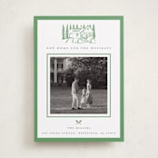 "Festive Home" - Holiday Cards in Fir by Teju Reval - Front
