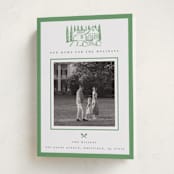 "Festive Home" - Holiday Cards in Fir by Teju Reval - Folded Card