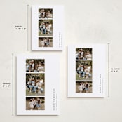 "Minimalist Sidebar" - Holiday Cards in Snow by Kelly Schmidt - Formats Available
