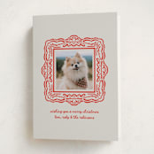 "Friendly Frame" - Holiday Cards in Berry by mo kelley - Folded Card