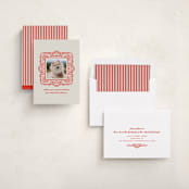 "Friendly Frame" - Holiday Cards in Berry by mo kelley - Assembled