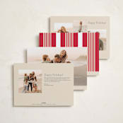 "Scripted Note" - Holiday Cards in Champagne by Baumbirdy - Back of Card Options
