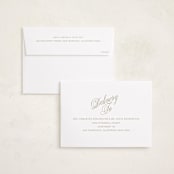 "Scripted Note" - Holiday Cards in Champagne by Baumbirdy - FREE Recipient Addressing