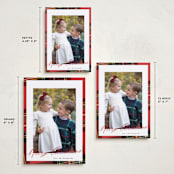 "Yule Plaid" - Holiday Cards in Classic Red by Cindy Reynolds - Formats Available