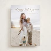 "Simplicity" - Holiday Cards in Wheat by Christy Hy Lee - Front