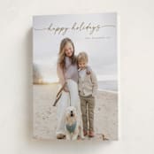 "Simplicity" - Holiday Cards in Wheat by Christy Hy Lee - Folded Card
