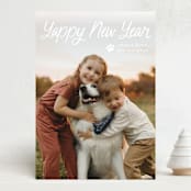 "Unleashed" - Holiday Cards in Snow by Annie Holmquist - Front