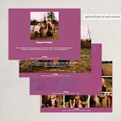 "tissue breeze" - Holiday Cards in Sugar Plum by Carrie Moradi - Back of Card Options