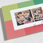 "Cheerful Checks" - Holiday Cards in Brights by Itsy Belle Studio - Detail