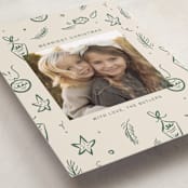 "Happy Little Holidays" - Holiday Cards in Pine by Ani Somi - Detail