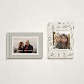 "Happy Little Holidays" - Holiday Cards in Pine by Ani Somi - Photo Orientation Options