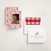 "Rivington" - Holiday Cards in Blush by Jennifer Lew - Assembled
