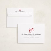 "Rivington" - Holiday Cards in Blush by Jennifer Lew - FREE Recipient Addressing