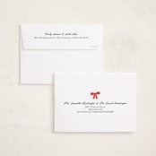 "Robin" - Holiday Cards in Cherry by Pati Cascino - FREE Recipient Addressing