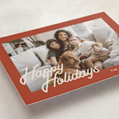 "Retro Writing" - Holiday Cards in Rust by Ani Somi - Detail