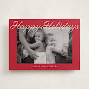 "Happy Days" - Holiday Cards in Cranberry by Ani Somi - Front