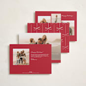 "Happy Days" - Holiday Cards in Cranberry by Ani Somi - Back of Card Options