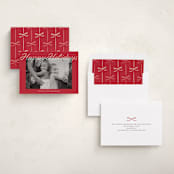 "Happy Days" - Holiday Cards in Cranberry by Ani Somi - Assembled