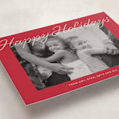 "Happy Days" - Holiday Cards in Cranberry by Ani Somi - Detail