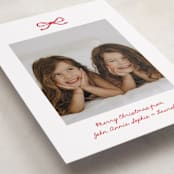 "Mini Bow" - Holiday Cards in Candied Apple by Kelly Watkins - Detail