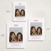 "Mini Bow" - Holiday Cards in Candied Apple by Kelly Watkins - Formats Available