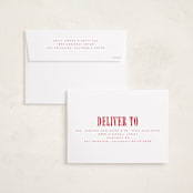 "Happy Holidays!" - Holiday Cards in Candy Cane by Wildfield Paper Co - FREE Recipient Addressing