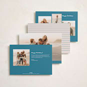 "Scripted Holiday" - Holiday Cards in Wintermint by Mansi Verma - Back of Card Options