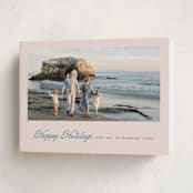 "Scripted Holiday" - Holiday Cards in Wintermint by Mansi Verma - Folded Card