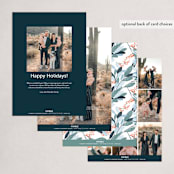 "Wintery Eucalyptus" - Holiday Cards in Snow by Angel Walker - Back of Card Options