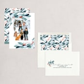 "Wintery Eucalyptus" - Holiday Cards in Snow by Angel Walker - Assembled