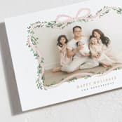 "Ribbonly Frame" - Holiday Cards in Blush by Itsy Belle Studio - Detail