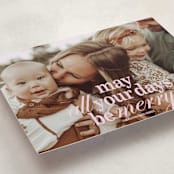 "All Merry Days" - Holiday Cards in Winter Rose by Baumbirdy - Detail