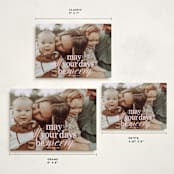 "All Merry Days" - Holiday Cards in Winter Rose by Baumbirdy - Formats Available