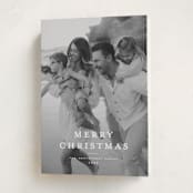 "Wonderful Christmas Time" - Holiday Cards in Snowflake by Wildfield Paper Co - Folded Card