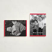 "ric-rac trim" - Holiday Cards in Holly by Sara Hicks Malone - Photo Orientation Options