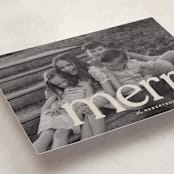 "cropped" - Holiday Cards in Cream by Ellen Schlegelmilch - Detail