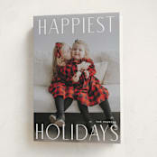 "Elegant Holiday" - Holiday Cards in Cotton by Angela Thompson - Folded Card