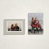 "Elegant Holiday" - Holiday Cards in Cotton by Angela Thompson - Photo Orientation Options