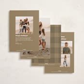 "Simple greetings" - Holiday Cards in Snowfall by Stacey Meacham - Back of Card Options