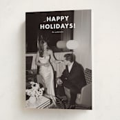 "Simple greetings" - Holiday Cards in Snowfall by Stacey Meacham - Folded Card