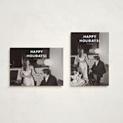 "Simple greetings" - Holiday Cards in Snowfall by Stacey Meacham - Photo Orientation Options