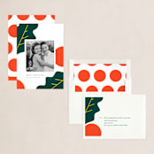 "Mod Berry" - Holiday Cards in Rudolph Red by Oscar and Emma - Karly Depew - Assembled