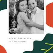 "Mod Berry" - Holiday Cards in Rudolph Red by Oscar and Emma - Karly Depew - Detail