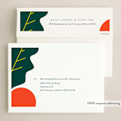 "Mod Berry" - Holiday Cards in Rudolph Red by Oscar and Emma - Karly Depew - FREE Recipient Addressing
