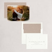 "Frozen" - Holiday Cards in Rose Quartz by Laura Hankins - Assembled