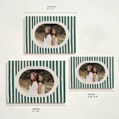 "Vintage Stripes" - Holiday Cards in Pine Needle by Teju Reval - Formats Available