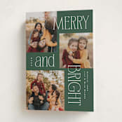 "Modern collage" - Holiday Cards in Evergreen by Owl and Toad - Folded Card