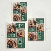 "Modern collage" - Holiday Cards in Evergreen by Owl and Toad - Formats Available