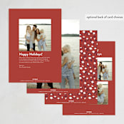"Imprint" - Holiday Cards in Snow by Amy Kross - Back of Card Options