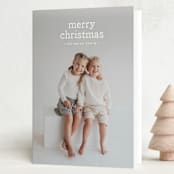 "Imprint" - Holiday Cards in Snow by Amy Kross - Folded Card